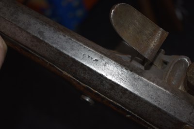Lot 544 - A RARE .700 CALIBRE FRENCH FLINTLOCK MODEL 1728 INFANTRY MUSKET AND BAYONET