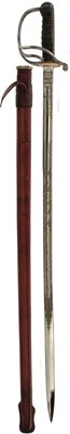 Lot 170 - A CLEAN RASC OFFICER'S SWORD TO CAPTAIN CHARLES TRACHSEL GLADWELL-MOORE