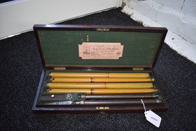 Lot 530 - A RARE CASED PAIR OF LACQUERED AIR CANES BY REILLY