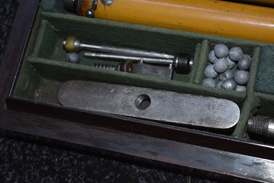 Lot 530 - A RARE CASED PAIR OF LACQUERED AIR CANES BY REILLY