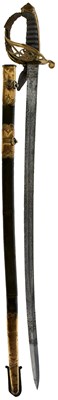 Lot 173 - A VICTORIAN 1845 PATTERN INFANTRY OFFICER'S SWORD TO THE 25TH (KING'S OWN BORDERS) REGIMENT OF FOOT