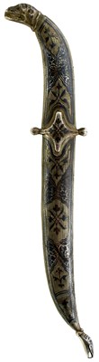 Lot 869 - A LATE 19TH OR EARLY 20TH CENTURY DAGESTANI DAGGER