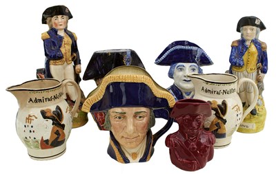 Lot 105 - EIGHT VARIOUS JUGS OF NELSON AND TRAFALGAR INTEREST