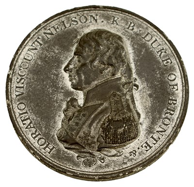 Lot 108 - A MATTHEW BOULTON WHITE METAL TRAFALGAR MEDAL