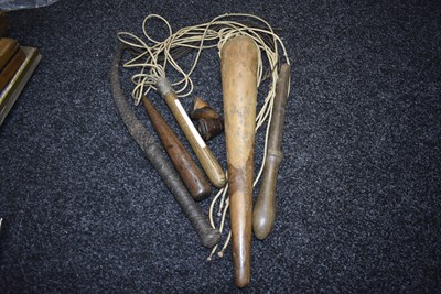 Lot 121 - TWO REPLICA CAT O' NINE TAILS