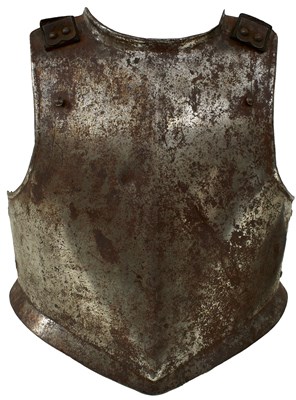 Lot 671 - AN ENGLISH CIVIL WAR PERIOD BREAST PLATE