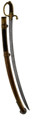 Lot 558 - A SCARCE FRENCH FIRST EMPIRE MODEL 1800 CONSULAR GUARD HORSE ARTILLERY SABRE