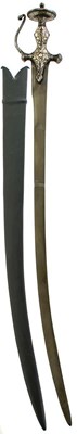 Lot 42 - A LATE 18TH CENTURY WOOTZ BLADED INDIAN TULWAR
