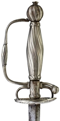 Lot 315 - AN 18TH CENTURY SILVER HILTED SMALL SWORD