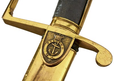 Lot 218 - A RARE VICTORIAN CUSTOMS OFFICER'S SWORD