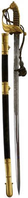 Lot 217 - A SCARCE EAST INDIA COMPANY NAVAL OFFICER'S SWORD