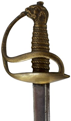 Lot 186 - AN EARLY TO MID 18TH CENTURY BRITISH INFANTRY HANGER