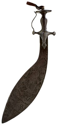 Lot 53 - A LATE 19TH CENTURY INDIAN KUKRI