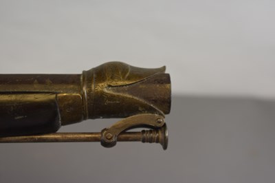 Lot 163 - AN UNUSUAL EARLY 19TH CENTURY 13-BORE INDIAN FLINTLOCK HOLSTER PISTOL