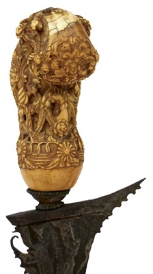 Lot 99 - A GOOD 19TH CENTURY OR EARLIER MADURA KRIS