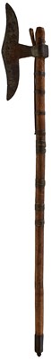 Lot 70 - A 19TH CENTURY INDIAN BULLOVA OR AXE