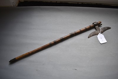 Lot 63 - A 19TH CENTURY INDIAN BULLOVA OR AXE