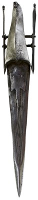 Lot 58 - A LATE  OR EARLY 19TH CENTURY DECCAN HOODED KATAR