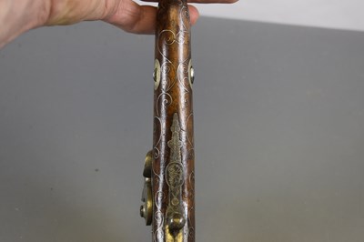Lot 162 - A FINE 30-BORE BACK ACTION PERCUSSION COSSACK CAVALRY OFFICER'S PISTOL C.1840