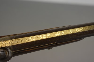 Lot 162 - A FINE 30-BORE BACK ACTION PERCUSSION COSSACK CAVALRY OFFICER'S PISTOL C.1840