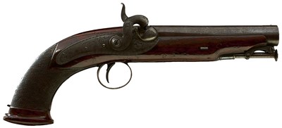 Lot 687 - A CRISP .577 CALIBRE IRISH PERCUSSION MAGAZINE PISTOL BY GOODSON OF DUBLIN
