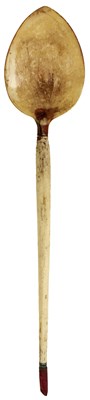 Lot 65 - A LARGE OTTOMAN SHERBET SPOON