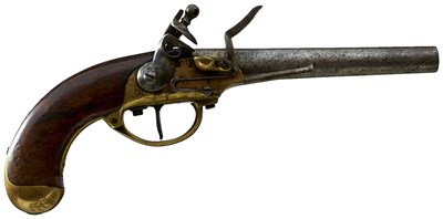 Lot 350 - A .700 CALIBRE FRENCH MODEL 1777/86 FLINTLOCK SERVICE PISTOL