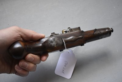 Lot 891 - A .625 CALIBRE FRENCH MODEL AN IX FLINTLOCK GENDARMERIE PISTOL