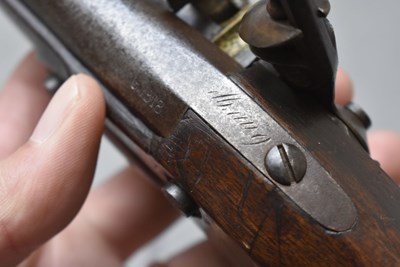 Lot 891 - A .625 CALIBRE FRENCH MODEL AN IX FLINTLOCK GENDARMERIE PISTOL