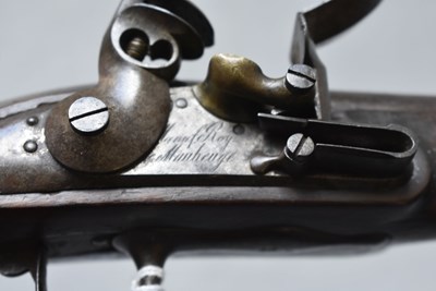 Lot 891 - A .625 CALIBRE FRENCH MODEL AN IX FLINTLOCK GENDARMERIE PISTOL