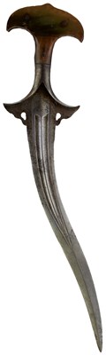 Lot 64 - A LATE 18TH CENTURY INDIAN CHILANUM OR DAGGER