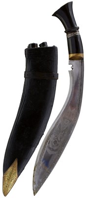 Lot 66 - A GURKHA RIFLES KUKRI