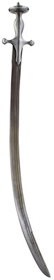 Lot 37 - A LATE 18TH OR EARLY 19TH CENTURY MUNITIONS QUALITY TULWAR