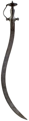 Lot 34 - A LATE 18TH OR EARLY 19TH CENTURY RECURVING SOSSUN PATTAH