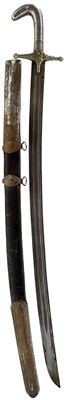 Lot 83 - A 19TH CENTURY ARAB SHAMSHIR
