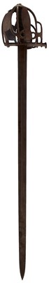 Lot 389 - A 93RD REGIMENT OF FOOT BASKET HILTED BROADSWORD