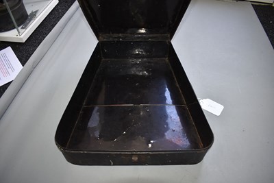 Lot 465 - A STORAGE TIN FOR A FULL DRESS SABRETACHE