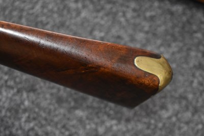 Lot 688 - A FLINTLOCK BLUNDERBUSS BY HALL OF LONDON