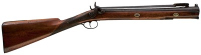 Lot 690 - A PERCUSSION BAYONET BLUNDERBUSS