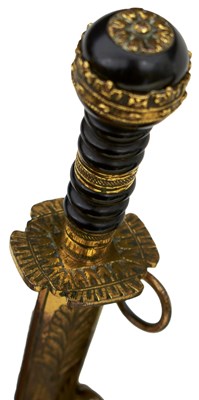 Lot 184 - A SCARCE GEORGIAN NAVAL DIRK WITH ROYAL CONNECTIONS