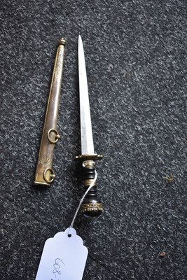 Lot 184 - A SCARCE GEORGIAN NAVAL DIRK WITH ROYAL CONNECTIONS