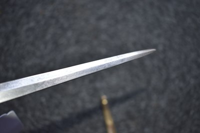 Lot 184 - A SCARCE GEORGIAN NAVAL DIRK WITH ROYAL CONNECTIONS