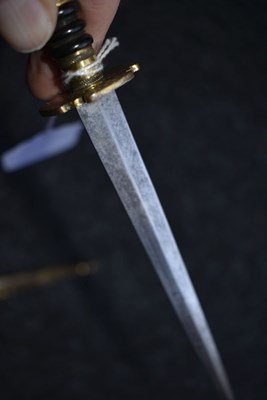 Lot 184 - A SCARCE GEORGIAN NAVAL DIRK WITH ROYAL CONNECTIONS