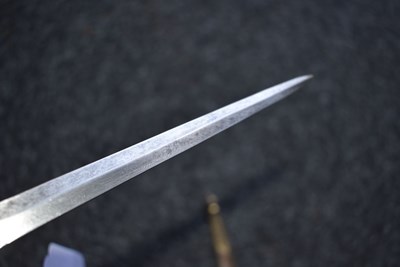 Lot 184 - A SCARCE GEORGIAN NAVAL DIRK WITH ROYAL CONNECTIONS