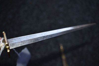 Lot 184 - A SCARCE GEORGIAN NAVAL DIRK WITH ROYAL CONNECTIONS