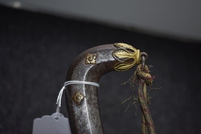 Lot 44 - A LATE 18TH OR EARLY 19TH CENTURY DECCAN INDIAN MAHARATHAN TROPHY SHAMSHIR SHIKARGAR OR SWORD