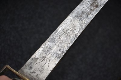 Lot 166 - AN INTERESTING AND RARE LATE 18TH CENTURY FRENCH FLIBUSTIER OR PIRATE'S SWORD