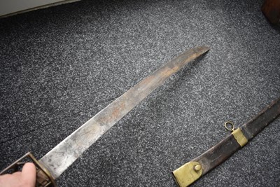 Lot 166 - AN INTERESTING AND RARE LATE 18TH CENTURY FRENCH FLIBUSTIER OR PIRATE'S SWORD