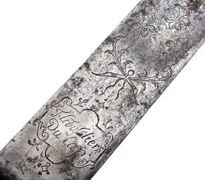Lot 166 - AN INTERESTING AND RARE LATE 18TH CENTURY FRENCH FLIBUSTIER OR PIRATE'S SWORD