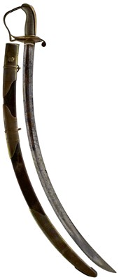 Lot 240 - A GEORGIAN INFANTRY OFFICER'S SABRE